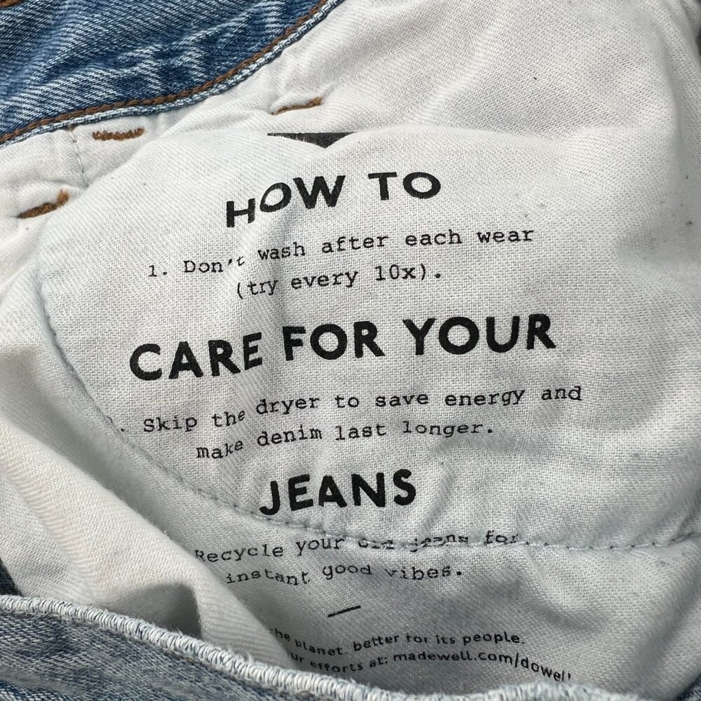 Madewell low slung straight carpenter jeans light wash 90s retro workwear 31 - Picture 13 of 15